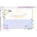 Cream Roses Engagement Invitation printable template, (123)